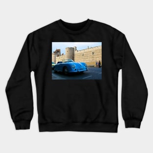 Beautiful blue vintage car near Windsor Castle Crewneck Sweatshirt